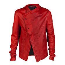 Jason Derulo wearing Julius Red Biker Leather Jacket