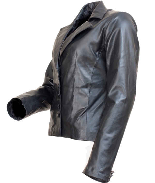 Angelina Jolie Comic Con Motorcycle Black Leather Jacket