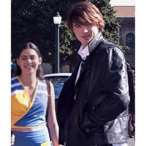 Noah Flynn The Kissing Booth Black Leather Jacket