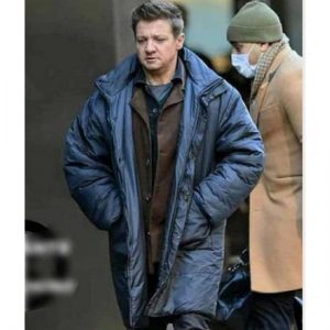 Jeremy Renner Hawkeye Clint Barton Puffer Coat