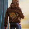 Carol Danvers Brown Bomber Leather Jacket