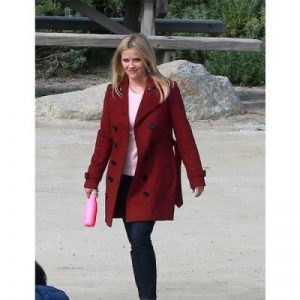 Madeline Martha Big Little Lies Reese Witherspoon Maroon Coat