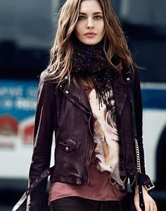 Megan Fox Purple Leather Jacket