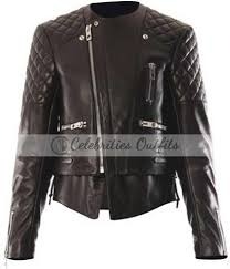 Kristen Stewart Quilted Motorcycle Black Jacket