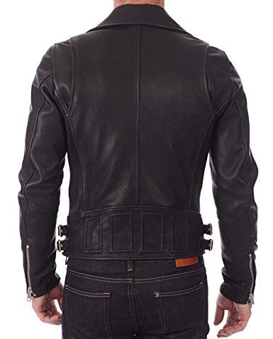 Black Custom Leather Riding Jacket